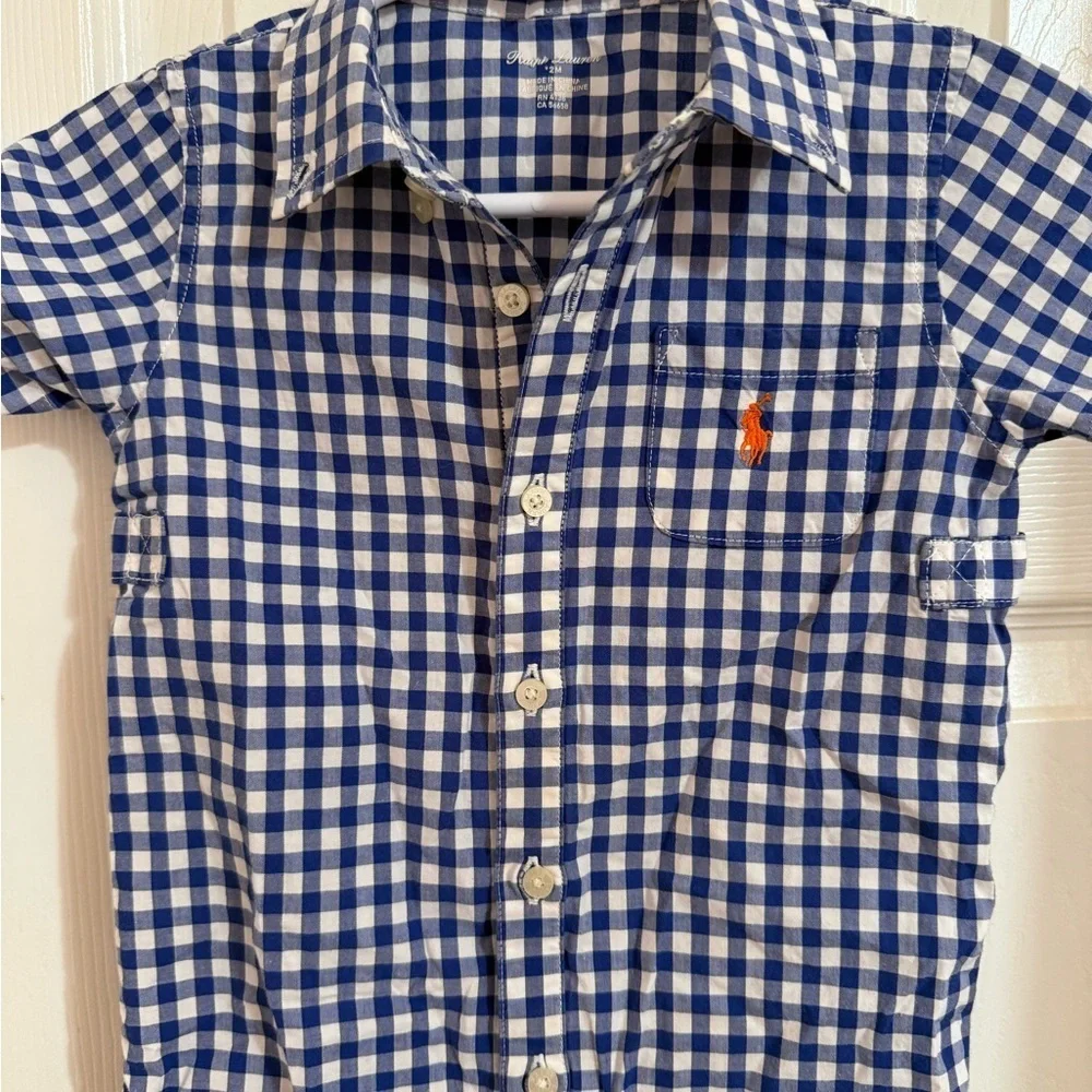 Ralph Lauren Gingham Romper